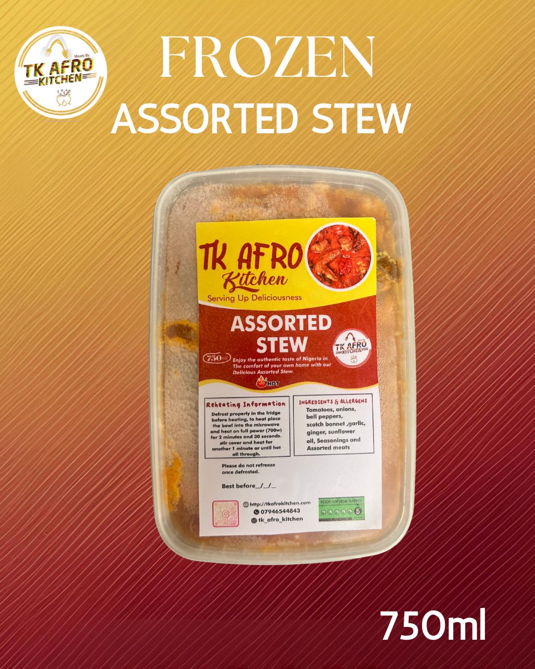 Frozen Assorted Meat Stew