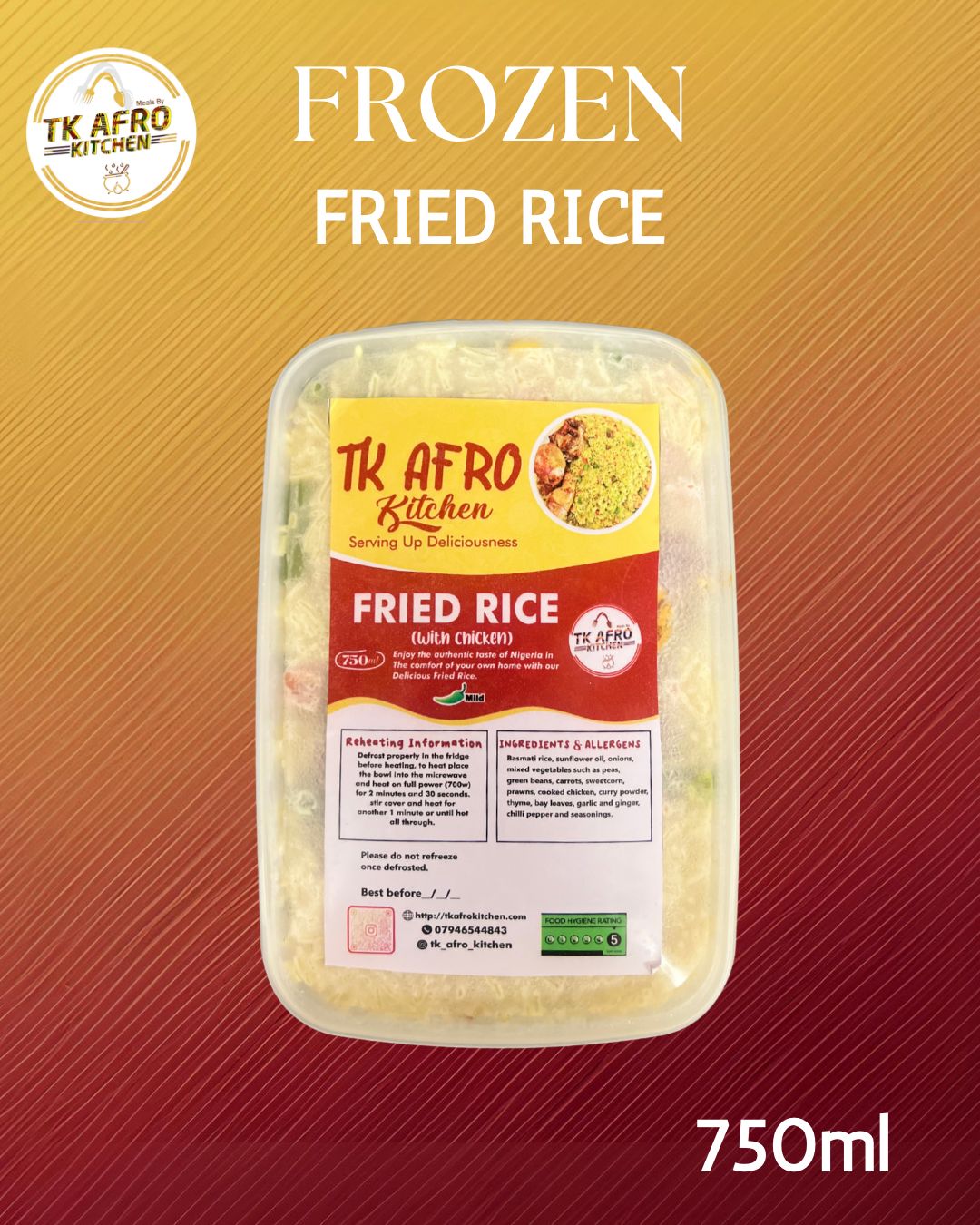 Frozen Nigerian Fried Rice