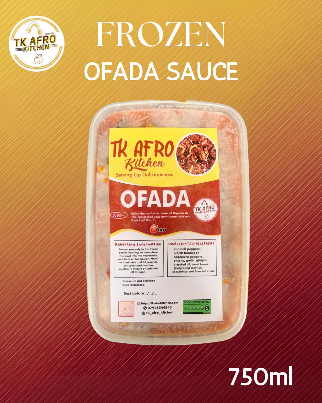 Frozen Ofada Sauce