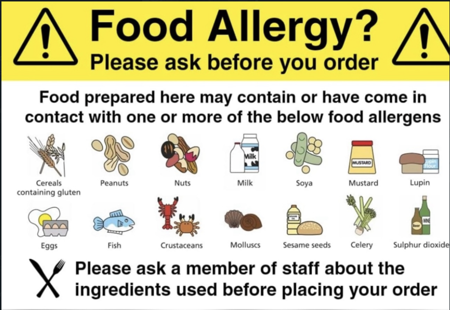 Food allergy awareness certification